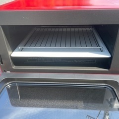 ☆①美品 中古品 三菱レンジグリル RG-HS1-R オーブンレンジ レッド 2017
