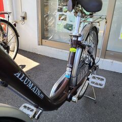 ★店頭にて試乗可★ J4979　シティサイクル　SAKAMOTO　サカモトテクノ　ALUMAIN　アルマイン　ブラウン　26インチ　オートライト　クリーニング、簡易メンテナンス済み【リユースのサカイ柏店】 中古自転車 　流山市 中古自転車 松戸市 中古自転車 我孫子市 中古自転車 船橋市 中古自転車 守谷市 中古自転車 取手市 中古自転車 ☆店頭にて試乗可☆ J4979 シティサイクル SAKAMOTO サカモトテクノ