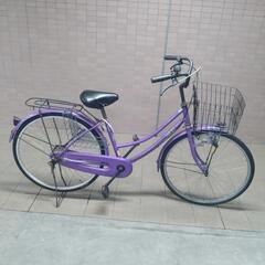送料無料相談可！26インチ自転車！紫パープル！