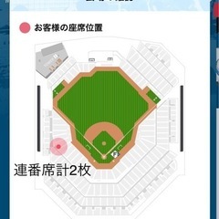 値段交渉可 2枚ファイターズ50周年　千葉ロッテマリンズ　エスコンフィールド　連番　エスコン　セレモニー 観戦チケット