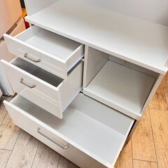 nn__m商品　食器棚　キッチンボード　ホワイト コンセント付 ニトリ キッチンボード 白/ホワイト 3口コンセント付 配達設置対応/1