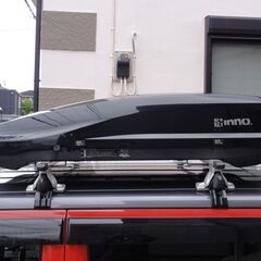 inno ルーフボックス BR220 ブラック 中古 左開き ルーフBOX 小型車、軽自動車用
