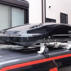 inno ルーフボックス BR220 ブラック 中古 左開き ルーフBOX 小型車、軽自動車用