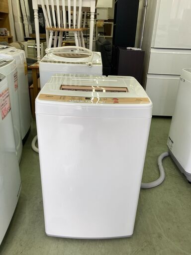 【リサイクルショップ　ピカソ　小松原】★分解洗浄済み★AQUA アクア 5.0kg 洗濯機 2016年製 AQW-S50D★1180★
