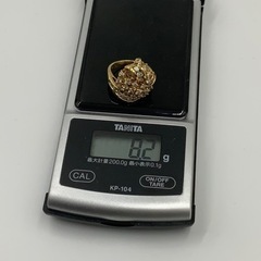 K18 ダイヤモンド リング 8.2g ダイヤ 2.86ct 約9号