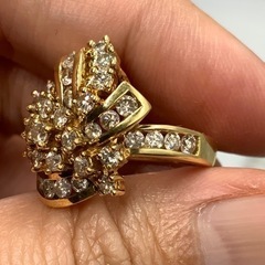 K18 ダイヤモンド リング 8.2g ダイヤ 2.86ct 約9号