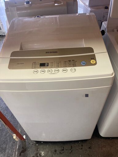 ☆中古￥7,800！【目玉商品！】IRIS OHYAMA　5.0kg洗濯機　家電　2019年製　IAW-T502EN型　幅56㎝ｘ奥行53㎝ｘ高さ92㎝　【BF057】