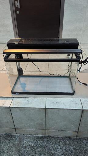 中古GEX60cm曲げガラス水槽セット