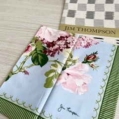 【新品未使用品】JIM THOMPSON 花柄ハンカチ スカーフ