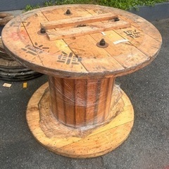 ［譲渡先決まりました］空ドラム　木枠　ガーデニングテーブル
