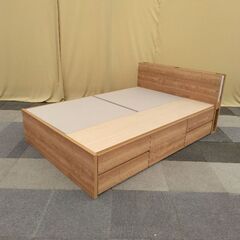 ≪引取り限定≫ ダブル ベッドフレーム 定価約10万 80000644