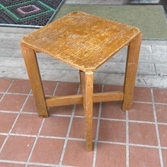 角椅子　チェア　フラワースタンド　スツール　木製　中古品