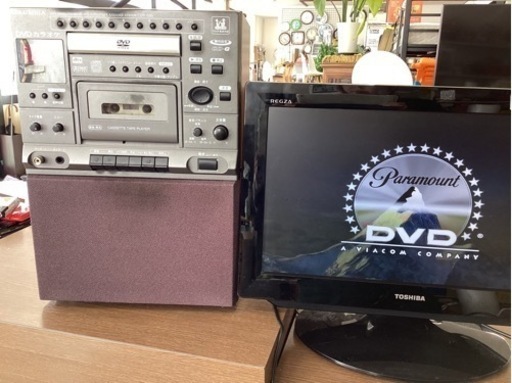 美原店 簡易動作確認済み COLUMBIA CDV-550 DVDカラオケ　中古品　DVDカラオケシステム ラジカセ コロンビア