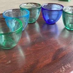 2406−019 カラーガラス小鉢　 5個入り