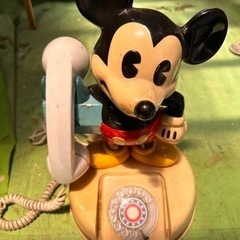 おもちゃ ミッキーマウス　ダイヤル式電話機