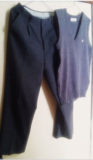 バラ売り可 岡山県立井原高校 男子冬服スラックス ベスト ネクタイ 夏服スラックス　M 165～170くらい 【配送可能】