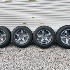 ジムニー新車外し175/80/16アルミ付き冬タイヤ