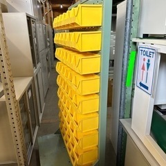 VanLack パネルコンテナラック　片面　キャスター付き　コンテナ５４個　W91 D60 H177cm