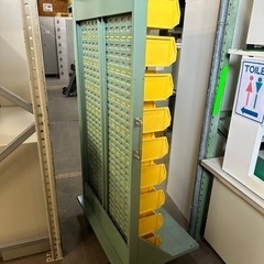 VanLack パネルコンテナラック　片面　キャスター付き　コンテナ５４個　W91 D60 H177cm