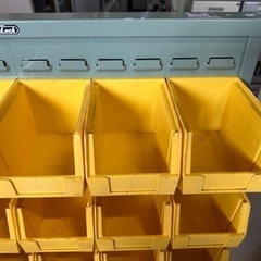 VanLack パネルコンテナラック　片面　キャスター付き　コンテナ５４個　W91 D60 H177cm