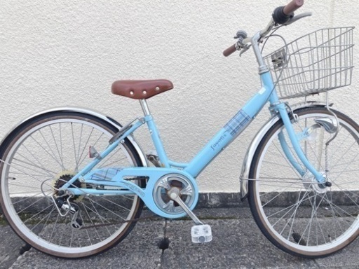 自転車24インチ女の子にオススメ⭐️人気の水色