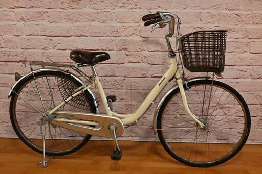 【完売御礼】【大人用】整備済 ブリヂストン 超軽量26型内装3段ギア カルーサ 中古自転車 婦人車 白色