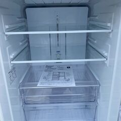【糸島市内 送料無料】　シャープ 冷蔵庫 271L 大きめ2ドア 2017年製　SJ-PD27C-T #48172-2-025