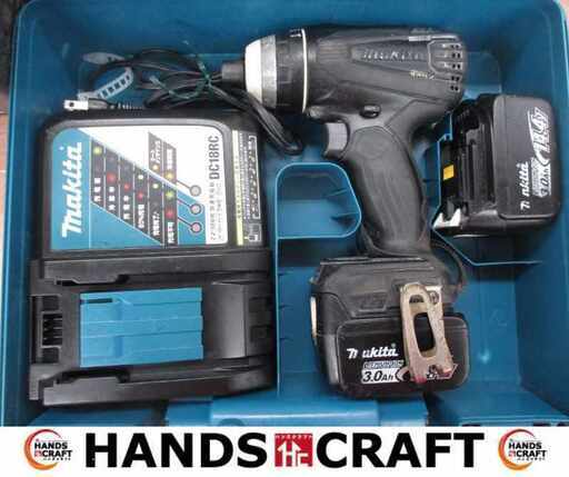 makita マキタ TP131DRFXB インパクトドライバ 中古品 14.4V バッテリー×2 （※容量3/4） 充電器 【ハンズクラフト宜野湾店】