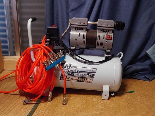 タカギ　静音オイルレスエアーコンプレッサー　25L\nACP-25SLA