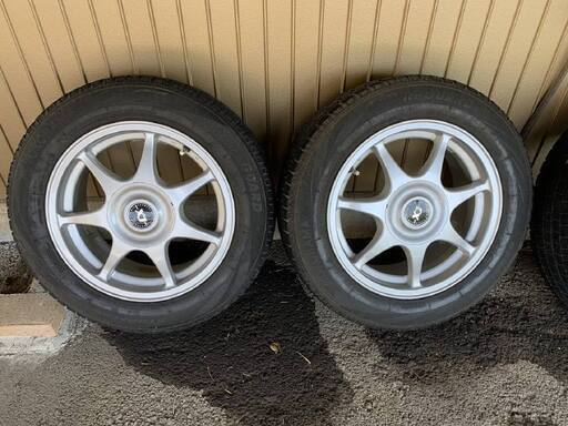 185/65R15バリ山スタッドレスホイール付15インチ4本セット5穴114.3