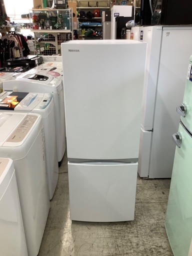 安心の6ヶ月保証付き！！ TOSHIBA  2ドア冷蔵庫　GR-R15BS  2020年製　153L