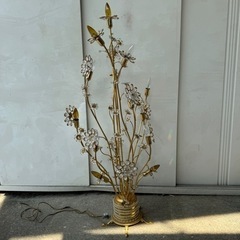 アンティーク クリスタル フラワーライト2