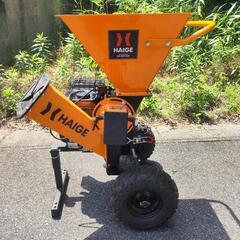 ハイガー エンジン粉砕機 ウッドチッパー 草 藁 竹 木 枝 ハンマー＋ナイフ式 2WAY 7馬力 家庭用 HG-OPC533