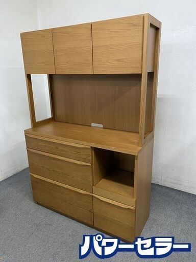 unico / ウニコ KILP キルプ キッチンボード 食器棚 カップボード レンジ台 オーク材 北欧スタイル 中古家具 店頭引取歓迎 R8446