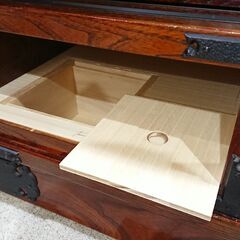 欅材｜隠し収納付｜引き戸｜民芸箪笥｜サイドボード