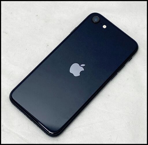 美品 Apple iPhone SE (第3世代) 128GB ミッドナイト SE3 MMYF3J/A