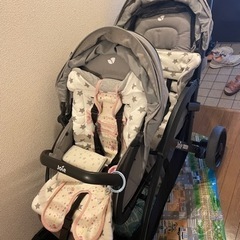 joie エヴァライトデュオ 2人乗りベビーカー