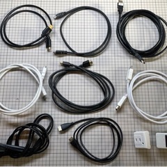 ・HDMIケーブル7本(長さ様々) ・電源タップ2個 ・延長ケー...