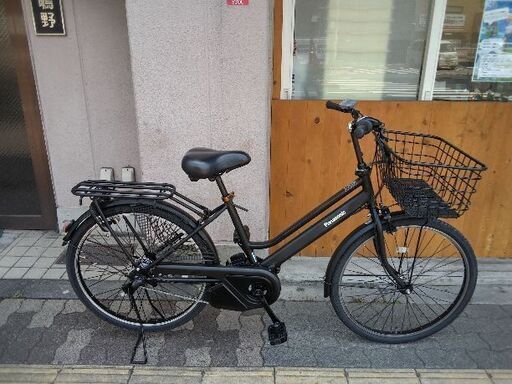 (本体のみ)美品☆[Panasonic] ティモ・S 26吋電動アシスト自転車(マットジェットブラック)
