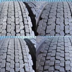 ブリヂストン　W900　225/80R17.5 123/122L　4本　7分溝2本と6分溝2本