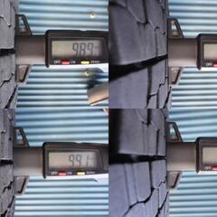 ブリヂストン　W900　225/80R17.5 123/122L　4本　7分溝2本と6分溝2本