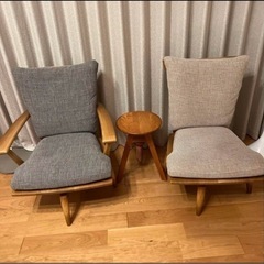 高級回転椅子2脚 福岡製