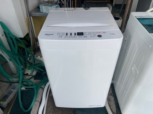 【リサイクルサービス八光】2020年製　ハイセンス 全自動洗濯機 ホワイト HW-T55D [洗濯5.5kg /乾燥機能無 /上開き]