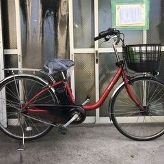 地域限定送料無料 パナソニック ビビ EX 16AH ラクイック 子供乗せ 赤