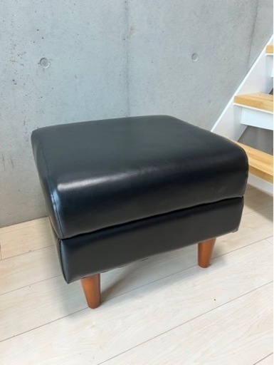 【ネット決済】美品 本革 オットマン