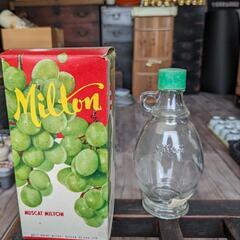 箱付きミルトン　ジュース空瓶　昭和レトロ