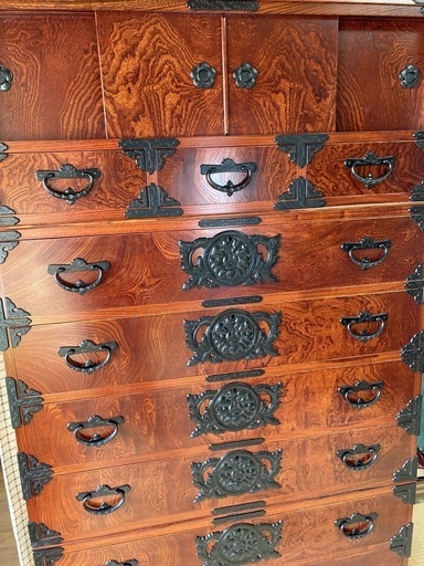 ご購入者様決定 岩谷堂 箪笥 鍵付き 伝統民芸家具 岩手県産 南部鉄器  