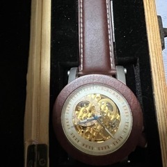 木製手巻き時計