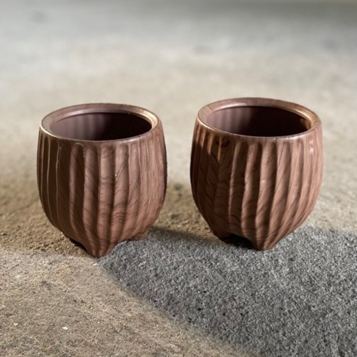 オシャレなプランター 鉢 2点セット