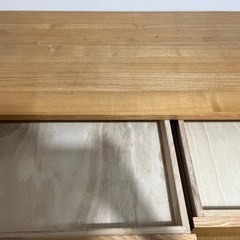 無印良品　タモ材デスク　キャビネット付き　机　チェア　家具 オフィス用家具 机